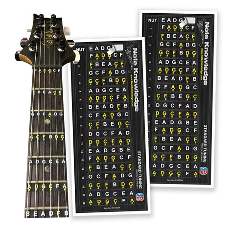 Buy Guitar Fretboard Note Decals/Stickers 2-PACK for learning and ...