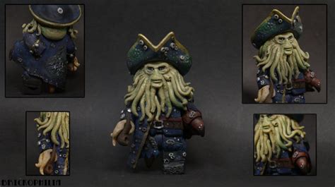 Custom lego Davy Jones (Pirates of the Caribbean) | Custom lego, Lego ...