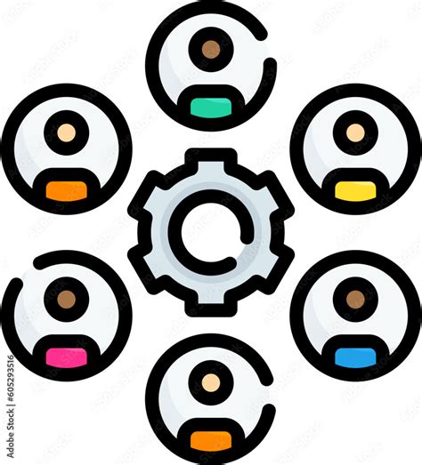 Workforce Icon. Workforce Vector illustration isolated on transparent ...