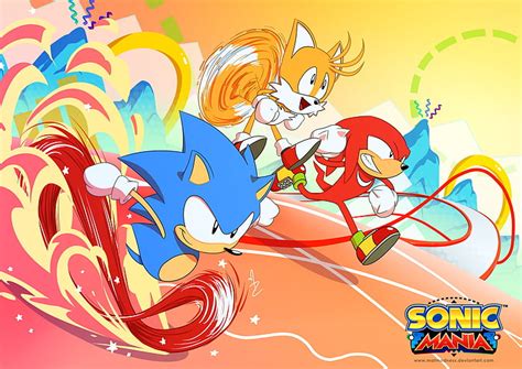 HD wallpaper: Sonic, Sonic Mania, Knuckles the Echidna, Miles "Tails" Prower | Wallpaper Flare