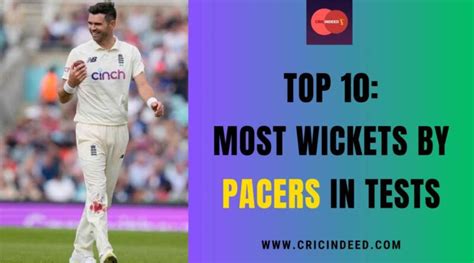 Top 10: Most Wickets by Pacers in Tests - CricIndeed