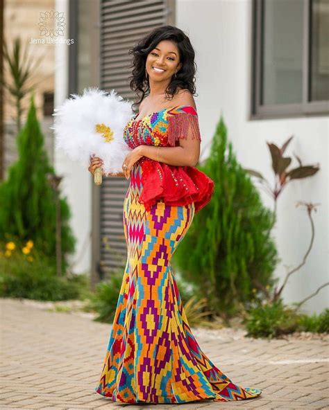 Ghanaian Traditional Wedding Dresses (Kente Styles) - Weddors