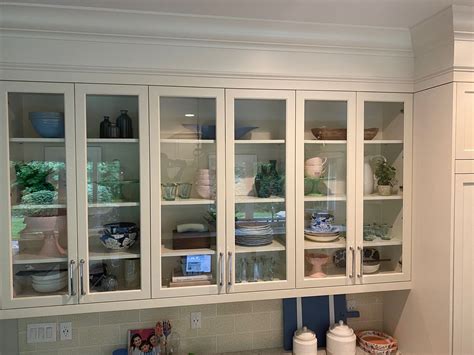 Kitchen Glass Cabinets display - learn how to style and keep functional ...