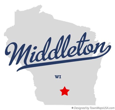 Map of Middleton, WI, Wisconsin