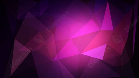 Business Stereoscopic Purple Gradient Low Poly Technical Powerpoint ...