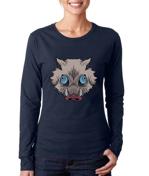 Inosuke Hashibira Mask Kimetsu No Yaiba Long sleeve T-shirt for Women ...