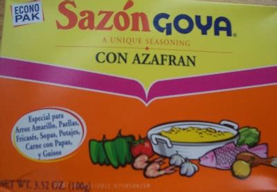 Sazón Goya con Azafran - My Colombian Recipes