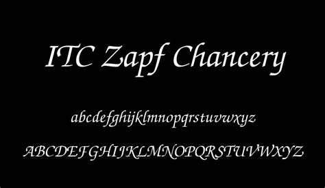 ITC Zapf Chancery free font