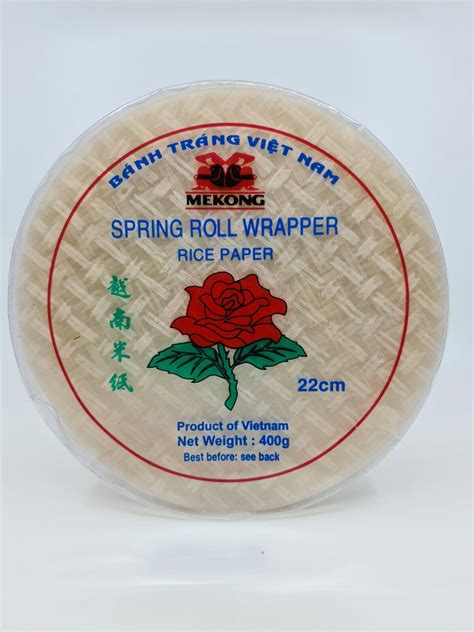 Spring Roll Wrapper Rice Paper Banh Trang 22cm - 400g - Toko Indonesia