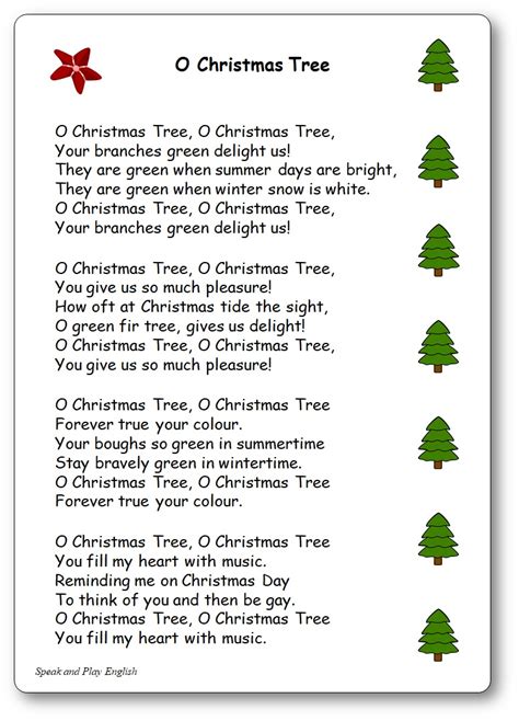 O Christmas Tree, Lyrics in English and in French - O Christmas Tree in French