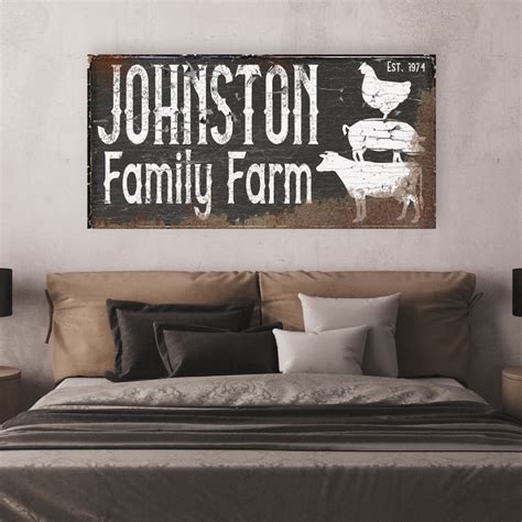 Family Farm Personalized Sign — Olive Branch Farmhouse