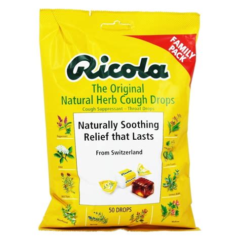 Ricola The Original Natural Herb Cough Drops - 50 CT - Walmart.com ...