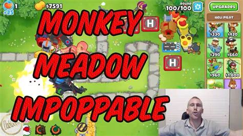 Bloons TD 6 Monkey Meadow Impoppable Walkthrough - YouTube