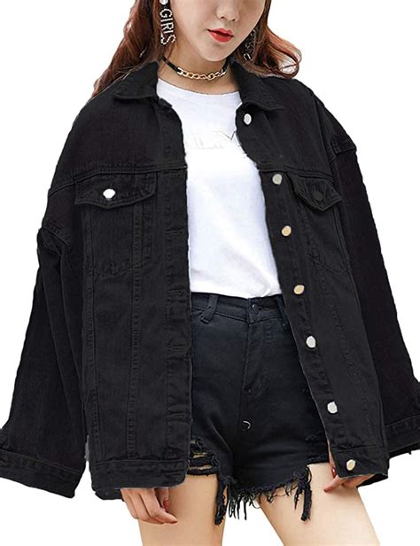 Ladies Oversized Black Denim Jacket | atelier-yuwa.ciao.jp