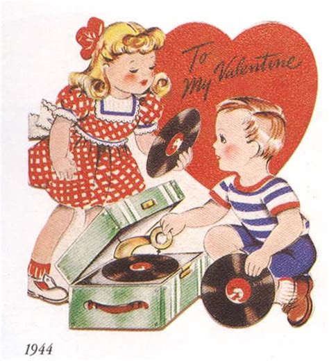 vintage kids record player 1944 | valentine cards vintage | Flickr