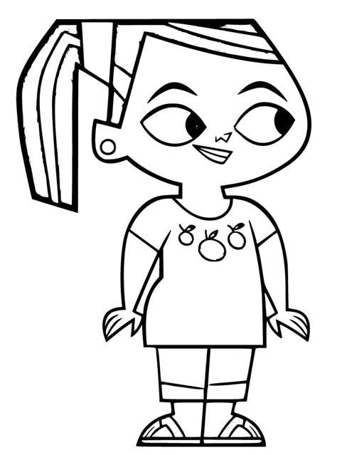 Leshawna from Total DramaRama coloring page - Download, Print or Color Online for Free