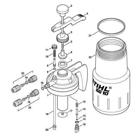 Stihl SG 10 Sprayer (SG10) Parts Diagram, Pump