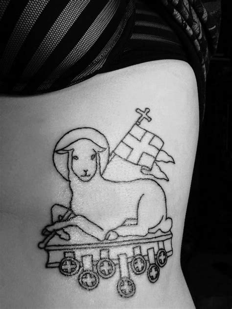 agnus dei tattoo - Google Search | Tattoos, Occult tattoo, Rib tattoo