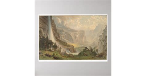 Bierstadt Yosemite Valley, California (1884A) Poster | Zazzle