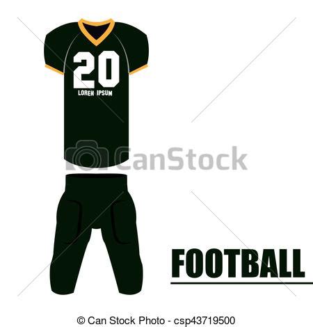 Football Uniform Vector at GetDrawings | Free download