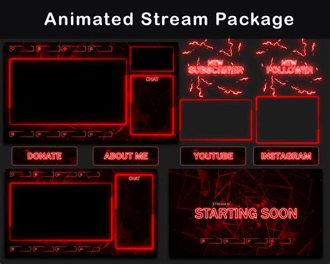 Animated Stream Package Dark Twitch Overlay Animated Australia | ubicaciondepersonas.cdmx.gob.mx