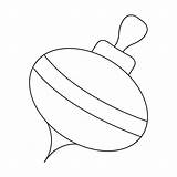 Peonza Icono Vectorial De Ilustración Aislado Sobre Fondo Blanco  sketch template
