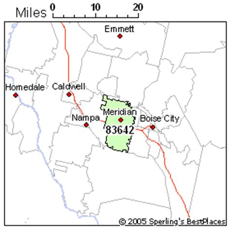 Meridian Idaho Zip Code Map