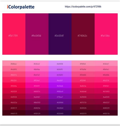 49 Latest Color Schemes with Deep Pink And Maroon Color tone ...
