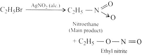 The products of reaction of alcoholic silver nitrate with ethyl bromid