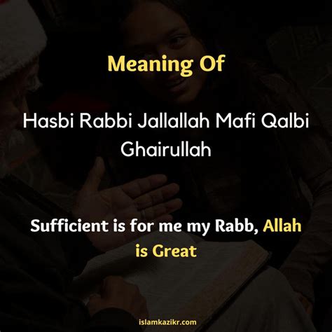 Hasbi Rabbi Jallallah Meaning in English