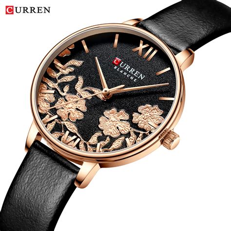 Aliexpress.com : Buy CURREN Leather Women Watches 2019 Beautiful Unique ...