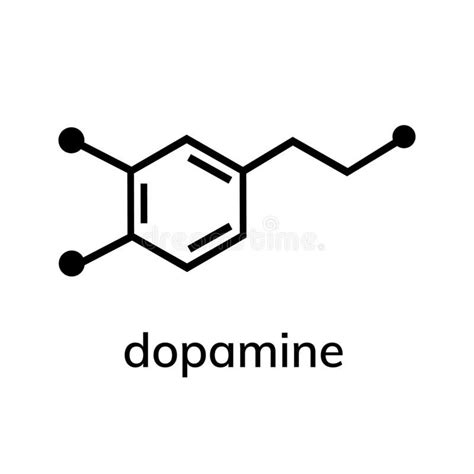 Dopamine chemical formula. On white background , #ad, #chemical, # ...