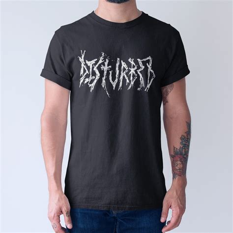 Disturbed Band T-Shirt, Disturbed Logo Tee Shirt, Thrash Metal Merch – Metal Merch T-Shirts ...