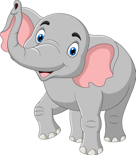 Cartoon elephant isolated on white background 5161948 Vector Art at Vecteezy