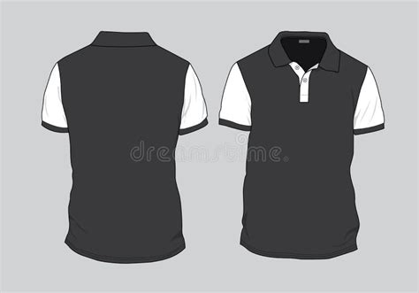 Polo Shirt Template Design Mockup Stock Vector - Illustration of casual ...