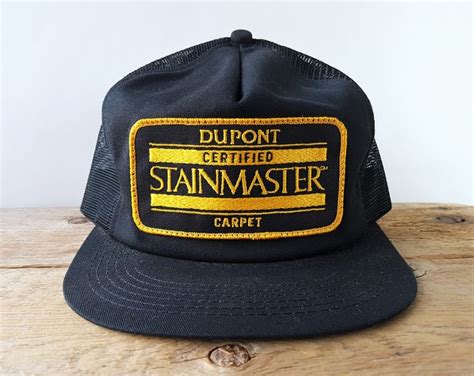 Vintage Dupont STAINMASTER Carpet Trucker Hat K-Products Made in USA ...