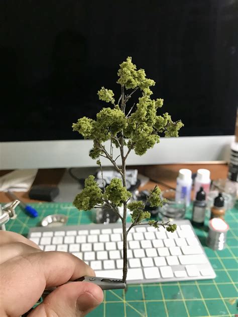 DIY scale trees for a diorama I’m working on : r/modelmakers