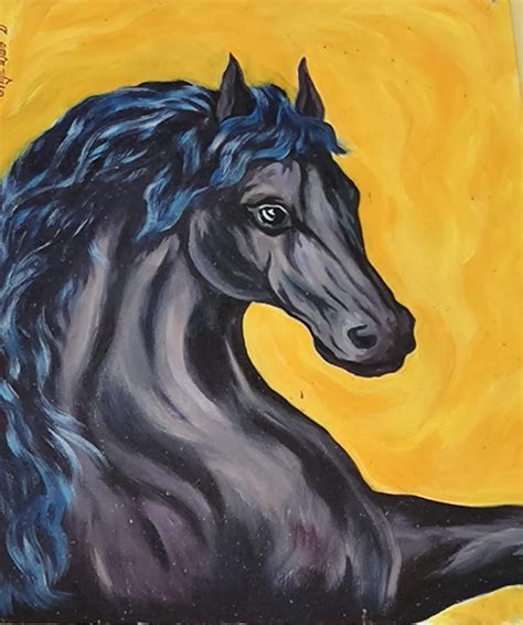 The Black Horse Painting - Necessity eStore - Order Now!