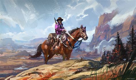 Pintura de vaquero, Fondo de pantalla HD | SmartResize