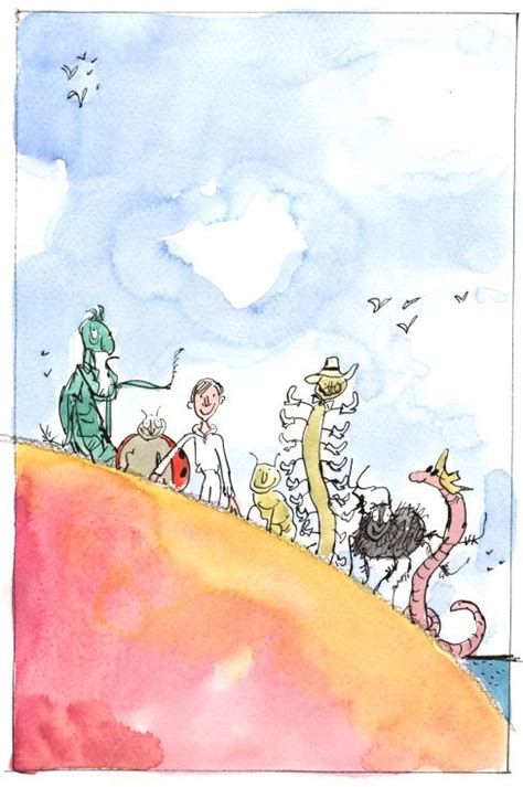 Quentin Blake's James and The Giant Peach illustration | Quentin blake illustrations, Quentin ...