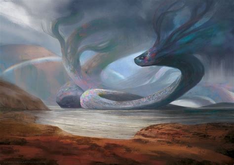 Rainbow Serpent - Australia by Victor Garcia : ImaginaryLeviathans | Fantasy creatures art ...