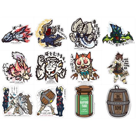 Capcom x B-Side Label Monster Hunter XX Stickers - Tokyo Otaku Mode (TOM)