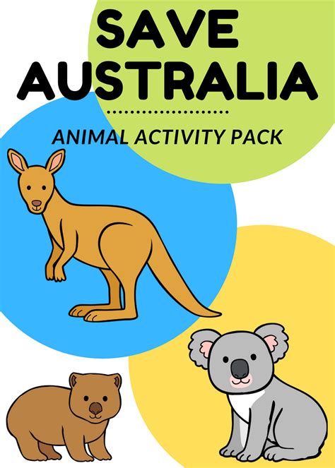 Australian Animal Activity Pack (100% Donation) – Little Bins for ...