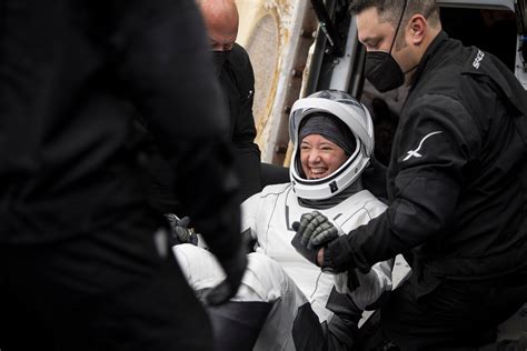 SpaceX returns 4 astronauts back to Earth, ending nearly 200-day flight ...