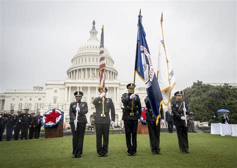 Five DHS Officers Hold Flags and Shotguns in Front of the U.S. Capitol ...