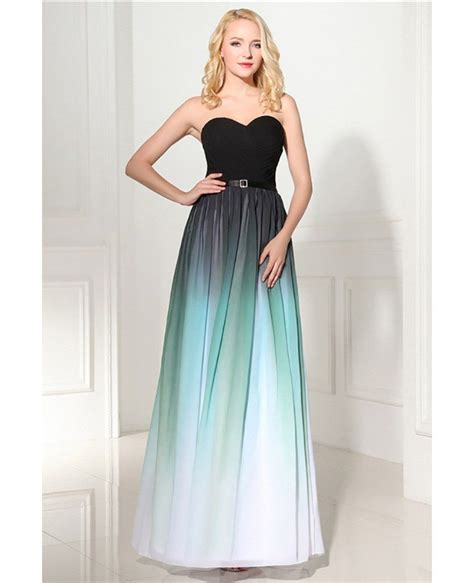 2018 Strapless Ombre Long Prom Dress Sweetheart For Woman #H76120 - GemGrace.com