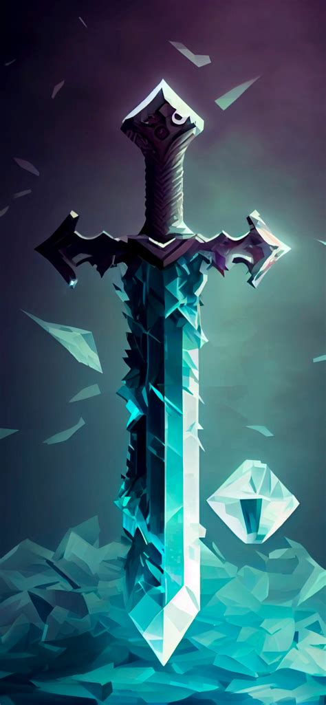 Minecraft Diamond Sword Wallpaper