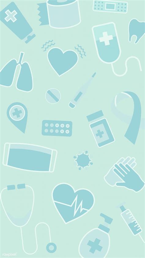 Clean medical patterned background vector | free image by rawpixel.com / marinemynt | Medical ...