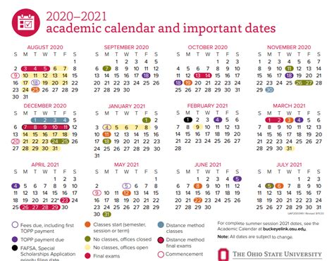 Ohio State Academic Calendar 2024-25 - 2024 Calendar Printable