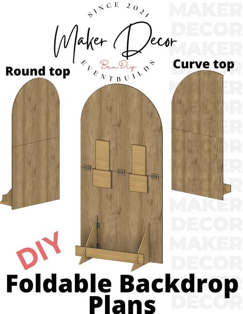 Foldable Backdrop PLANS With Measurements DIGITAL DOWNLOAD - Etsy